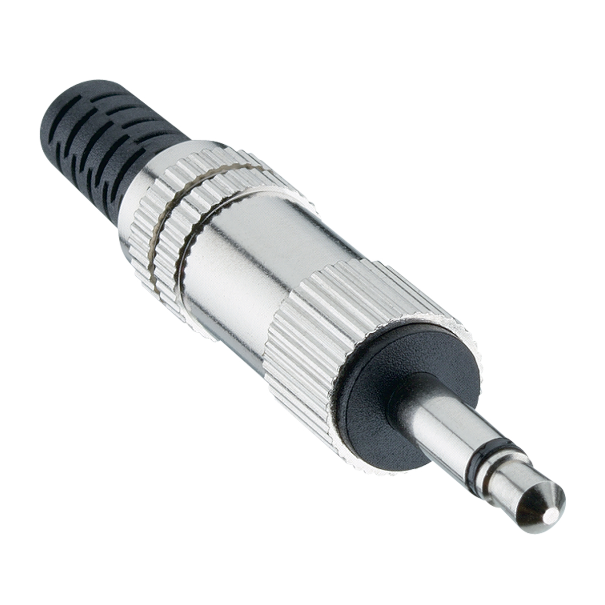 Jackplug 3,5 mm 2-polig kabelbevestiging metalen behuizing JIS C 6560 JC35P2