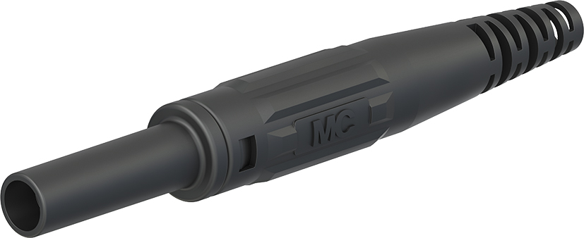 4 mm veiligheidssokkel zwart - XK-410 zwart