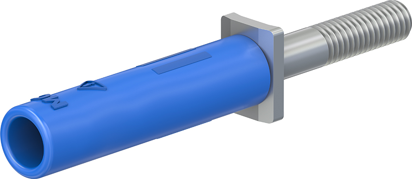 4 mm adapter blauw - A-SLK4-RS blauw