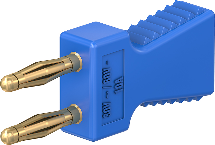 2 mm verbindingsstekker blauw - KS2-6L/A blauw