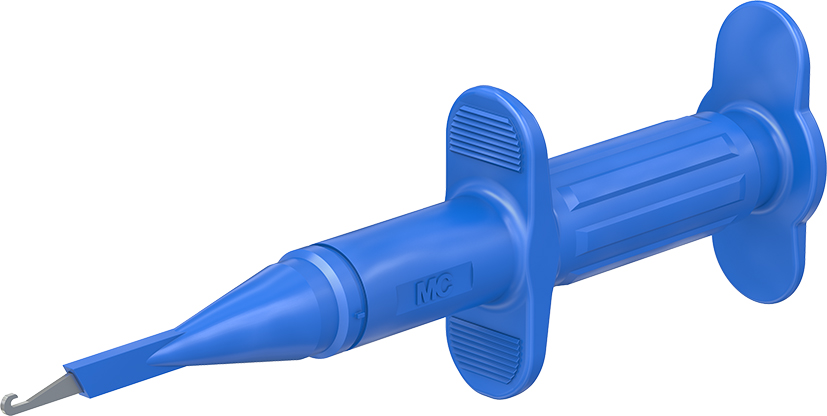 4 mm test connector blue - GRIP-A blue