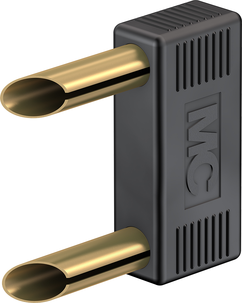4 mm verbindingsstekker zwart - KS4-19 zwart