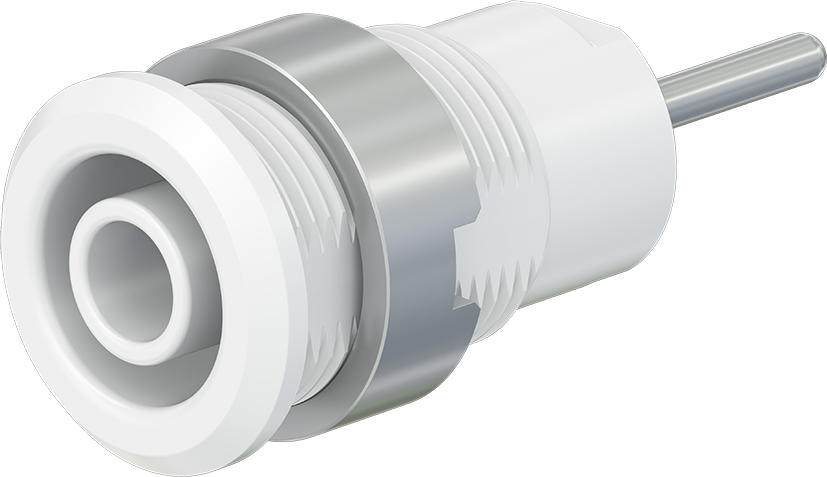 4 mm veiligheidssokkel wit - SLB4-R/N-X wit