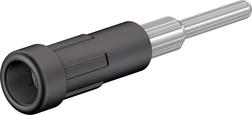 2 mm geïsoleerde stijve zwarte fitting - EPB-2N/S zwart