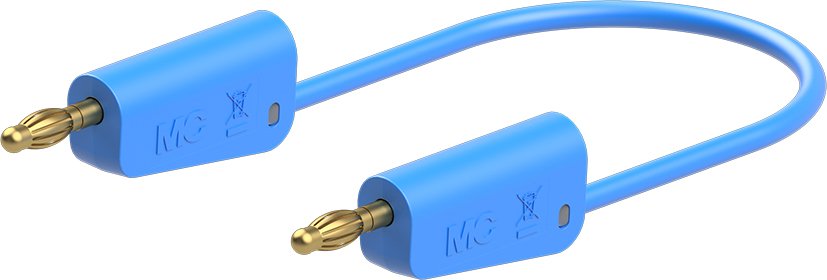 4 mm testkabel 100 cm blauw - LK-4A-F10 blauw
