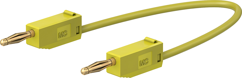 2 mm aansluitkabel 30 cm geel - LK205 geel