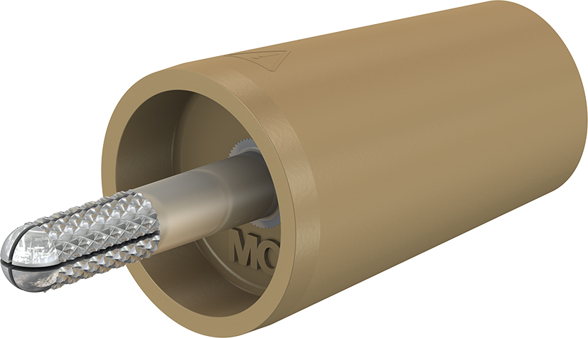 4 mm adapter bruin - A-SLK4-N bruin