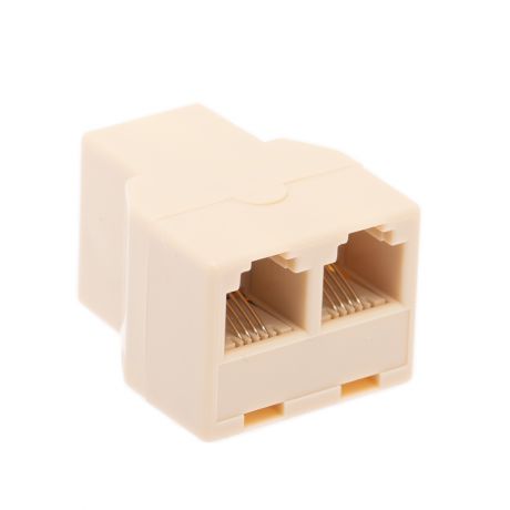 Modulaire 3-wegkoppeling 3 x vrouwelijk 1:4 - RJ11