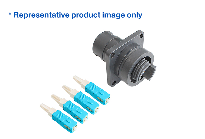 4 Channel Flange Mount to SC Connector Cable Assembly