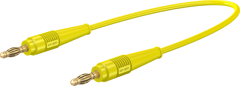 4 mm aansluitkabel 200 cm geel - LK410L-41/A geel