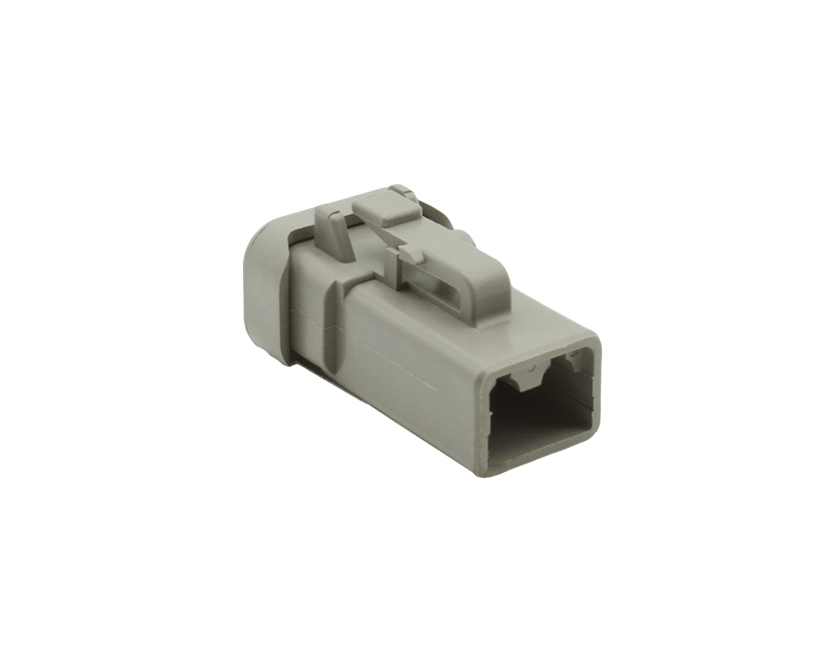 2 Contacts Male Power Rectangular Grey Connector - PEC