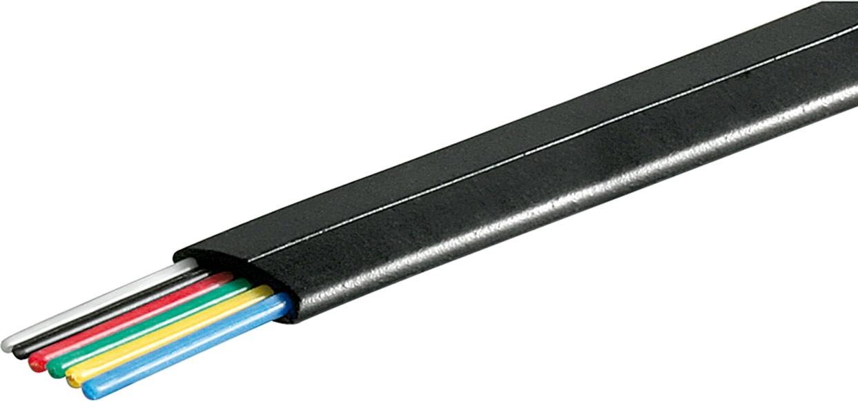 Modulaire Platte kabel 6P. 100 Mtr.