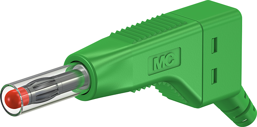 4 mm stapelbare plug groen - ZGL-410 groen