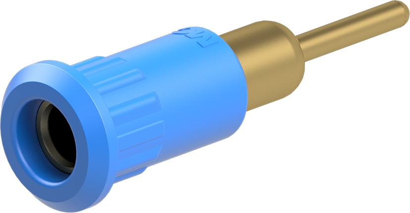 4mm blauwe aansluiting - EB4-IR/A blauw