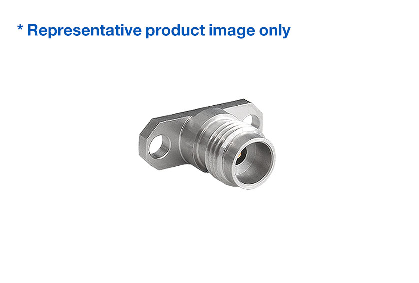 2.4mm Jack Straight 2 Hole Flange RF Connector