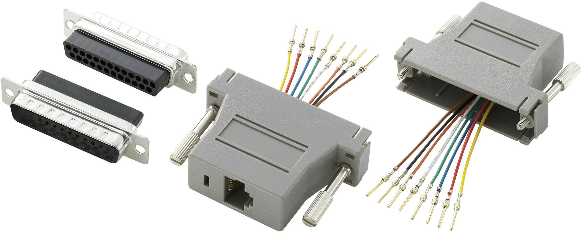D-sub 25 polig mannelijk - RJ45-adapter