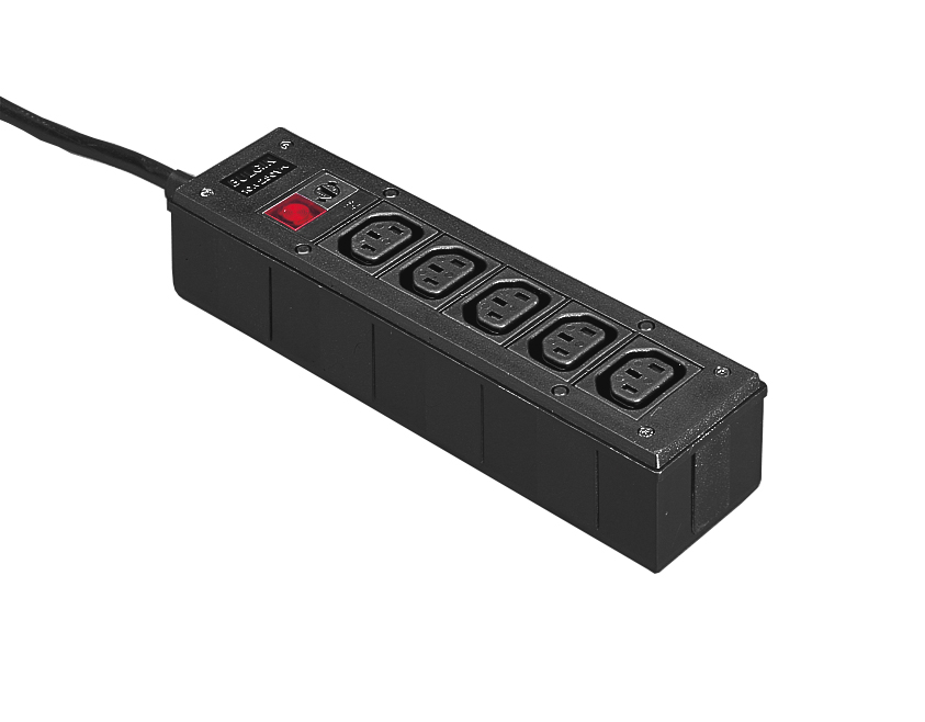 PXD303 Series BS1363 Plug on 2M Cable 5 Shuttered Outlet Fused With Neon Indicator
