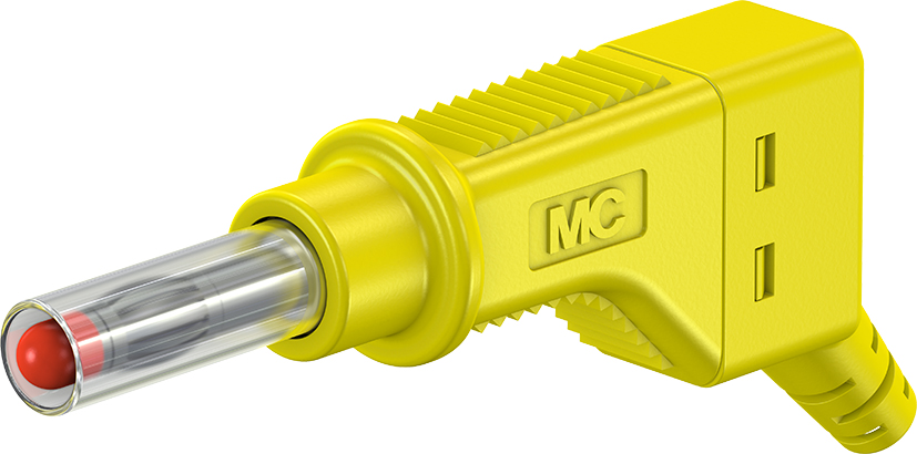 4 mm stapelbare stekker geel - XZGL-410 geel