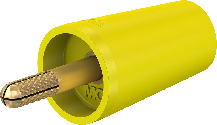 4 mm adapter geel - A-SLK4 geel