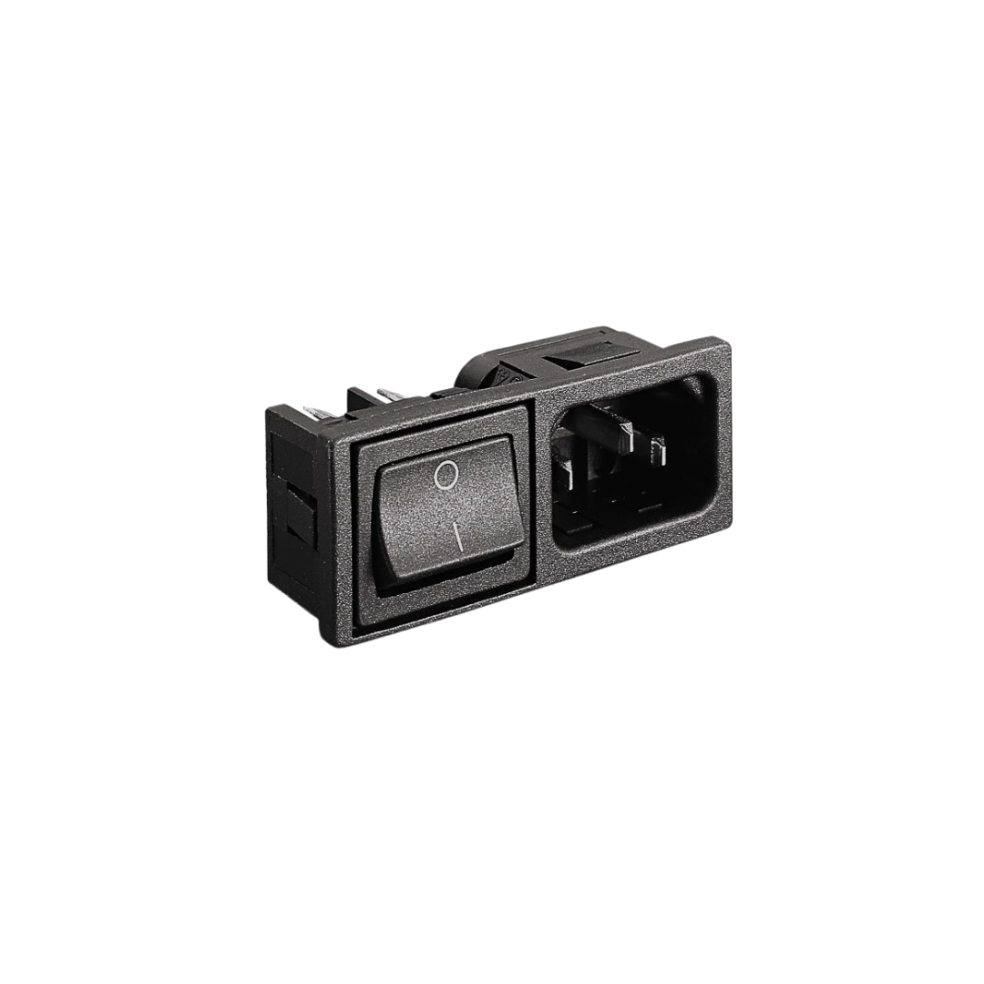 Mains Power Connector  10A  250VAC  Male