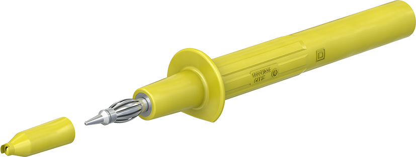 4 mm veiligheidstestsonde geel - PP-115/4 geel