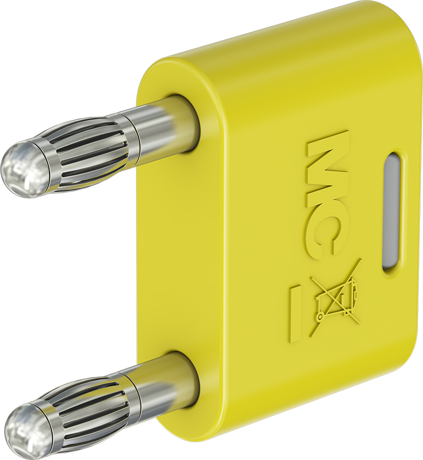 4mm geïsoleerde verbindingsstekker geel - KS-4N-19 geel