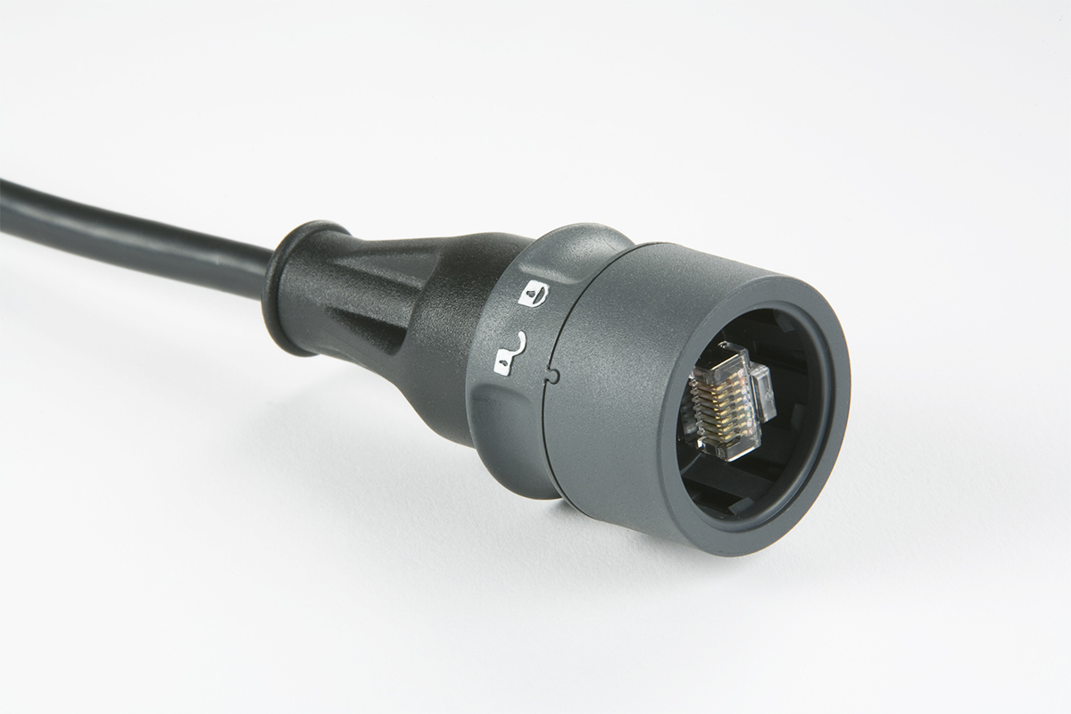 Plastic Body Overmould Flex Connector PXP6037-PXP6038 Series Pre-Wired Patch Cord