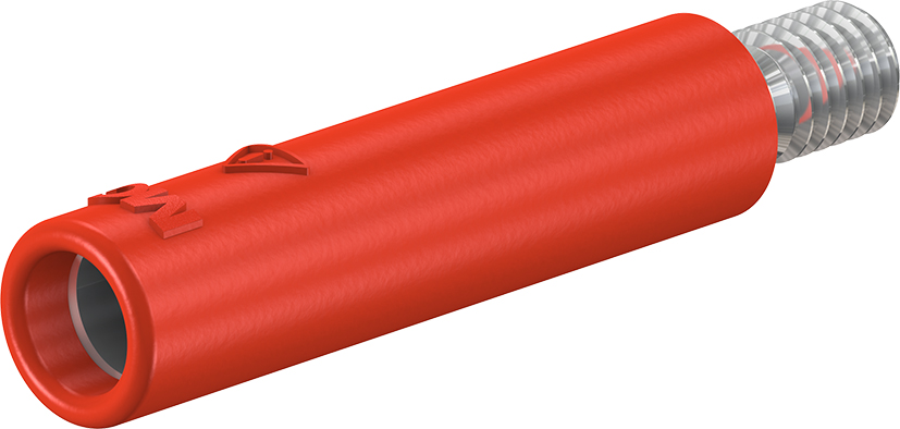 4 mm socket rood - B4-E-M4-I rood