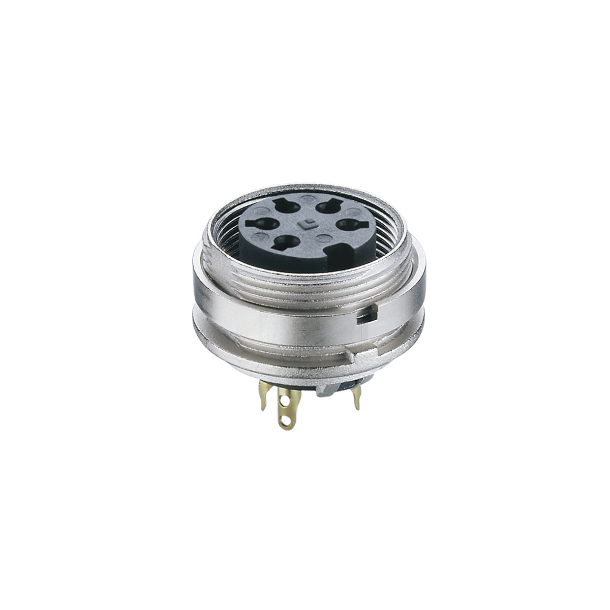 Chassis socket acc. to IEC 61076-2-106