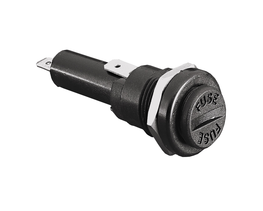 Fuseholder FX0415-FX0416 Series Protection Category PC2 Panel Mount 4.8 Series Tab Termination 6.3mm x 25mm Fuse Screw Cap Carrier Screwdriver Release