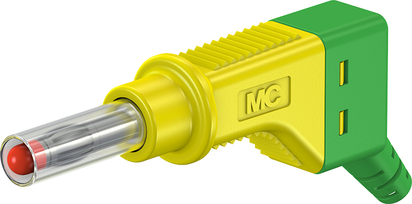 4 mm stapelbare stekker groen/geel - XZGL-410 groen/geel