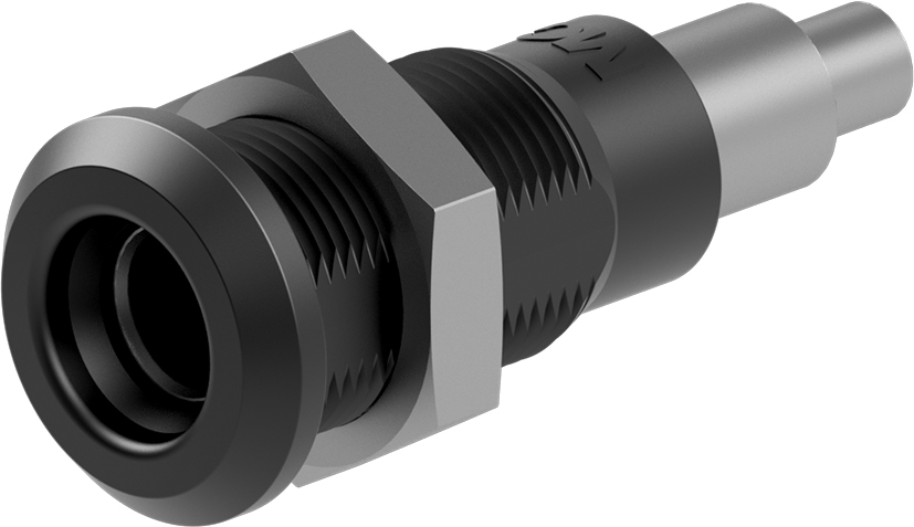 4mm zwarte fitting - LB4H-IE/N zwart