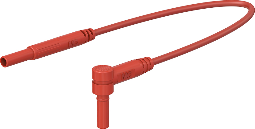 2 mm veiligheidstestkabel 100 cm rood - SLK205-W/L rood