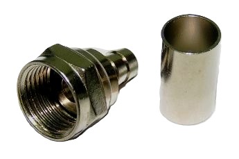F-connector mannelijke krimp voor RG59