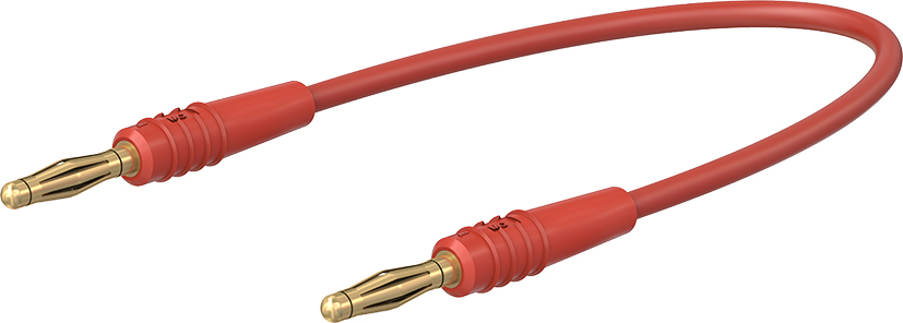2 mm aansluitkabel 60 cm rood - LK205-L rood