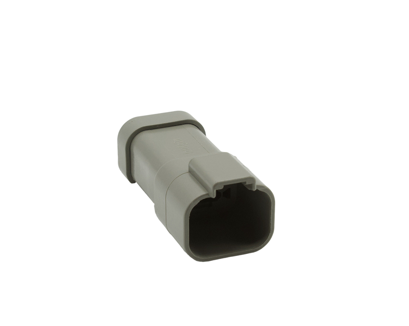 4 Contacts Female Standard Rectangular Grey Connector - PEC