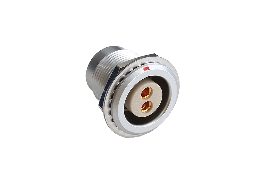 2 Contacts Fixed Socket 3X Series Push Pull Connector